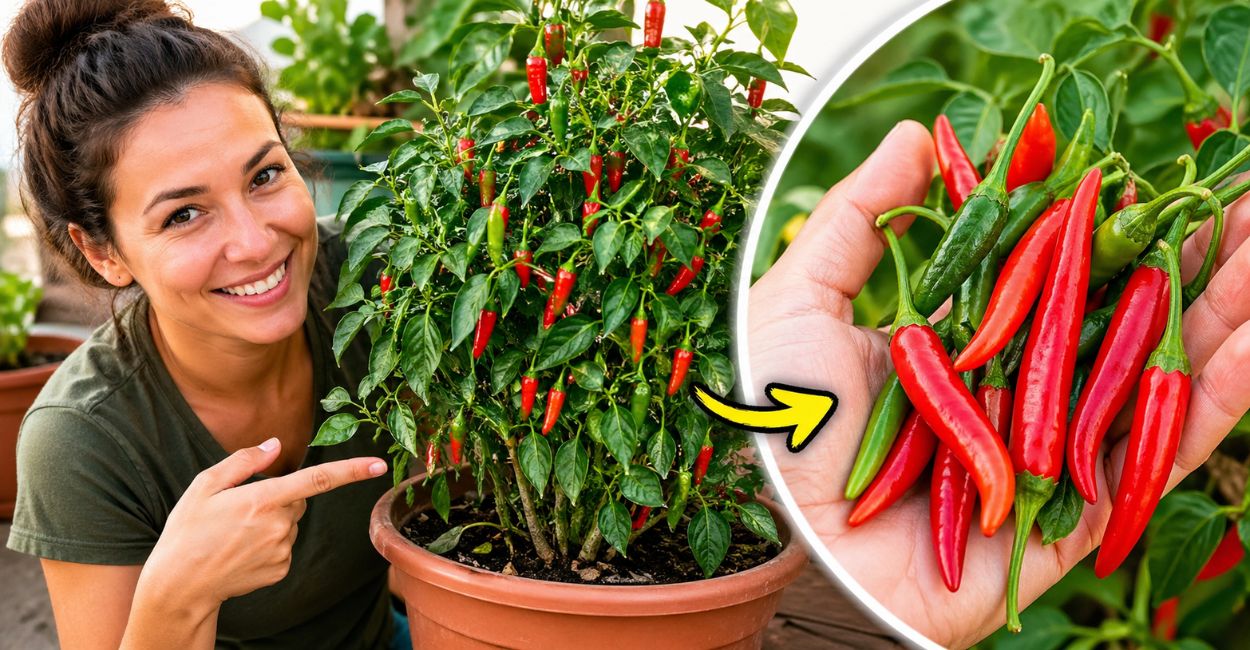 Como cultivar pimentas em casa e fazer produzir muito: o truque simples que destrava a colheita mesmo em vasos